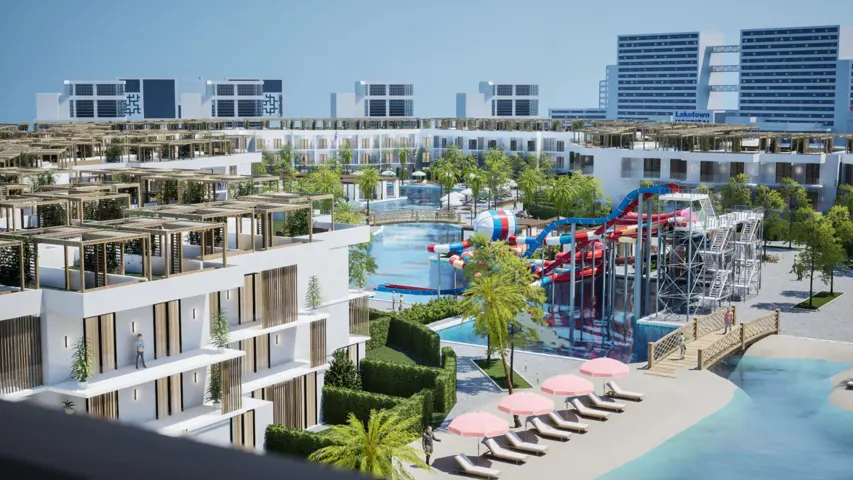 008 Ground Building 7 side pool + 67 m2 private garden